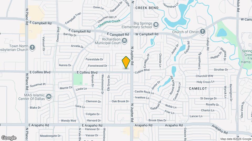 2105 E Collins Blvd Map and Location Details