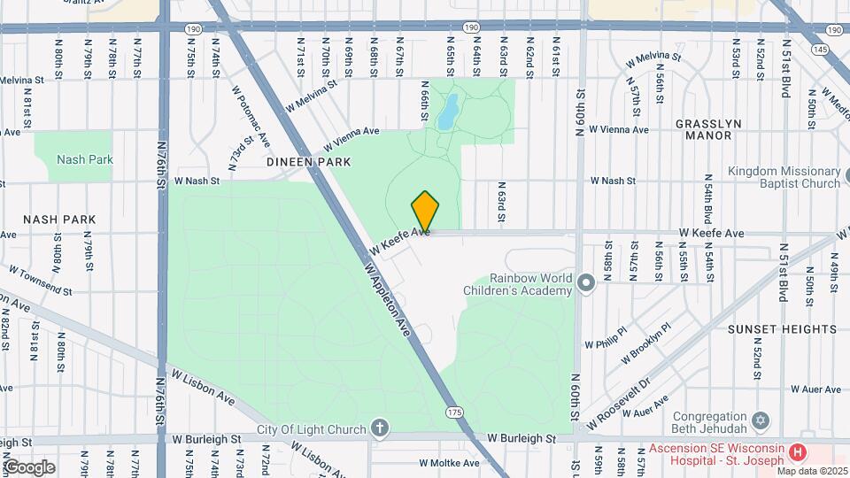 6535 W Keefe Ave Map and Location Details
