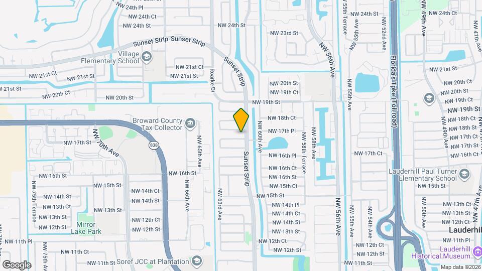 6111 NW 17th Ct Map and Location Details