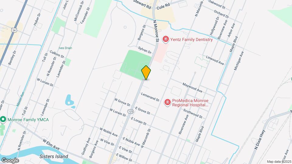 734 N Monroe St Map and Location Details