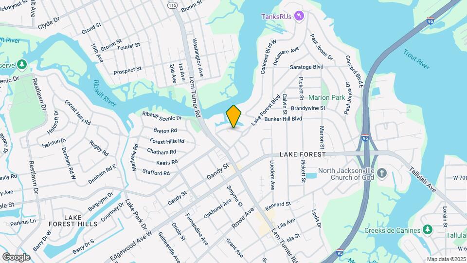 1220 Ribault River Dr Map and Location Details