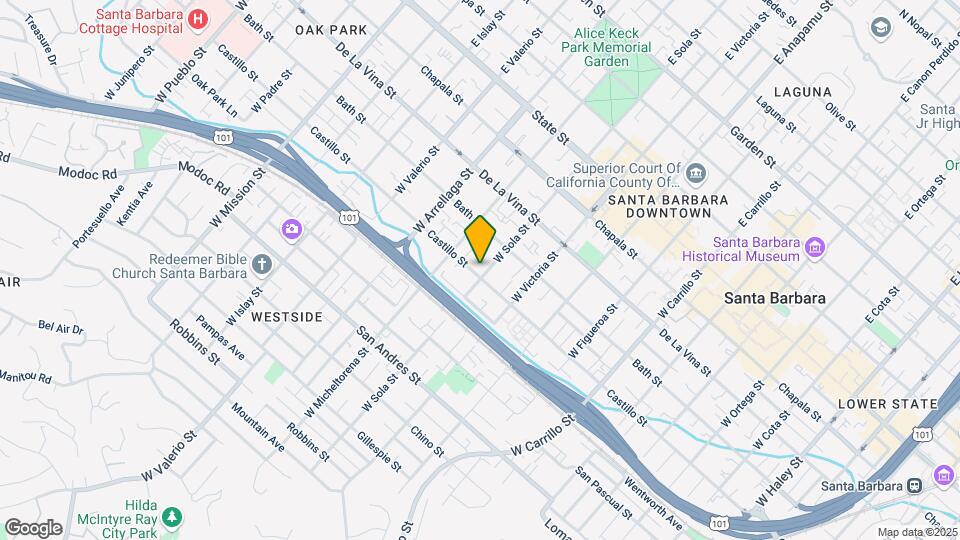 1406 Castillo St Map and Location Details