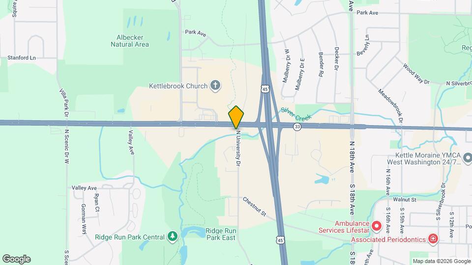 308 N University Dr Map and Location Details