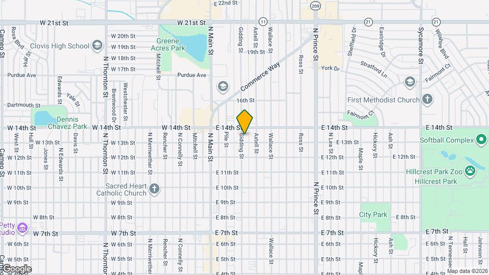 1307 Gidding St Map and Location Details