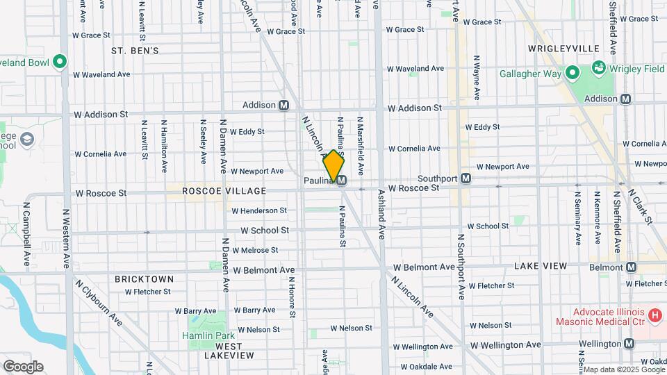1714 W Roscoe St Map and Location Details
