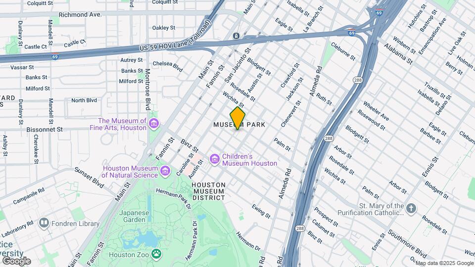1515 Oakdale St Map and Location Details