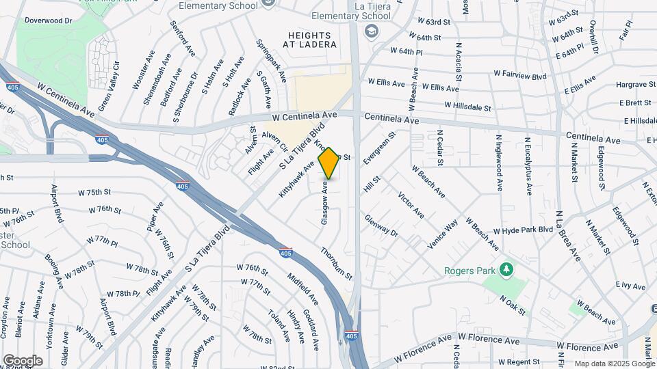 7012 Glasgow Ave Map and Location Details