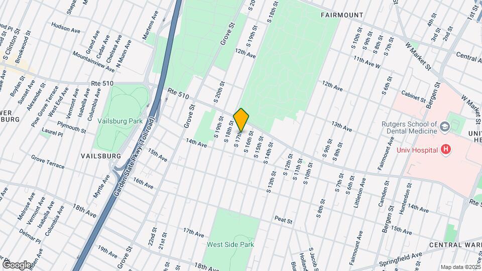 424 S 17th St, Unit 3 Map and Location Details