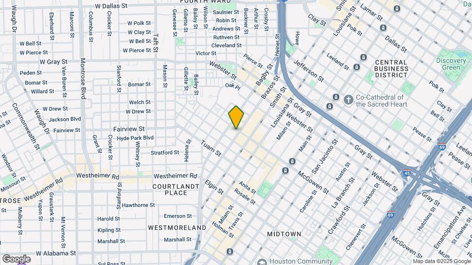 422 McGowen St Map and Location Details