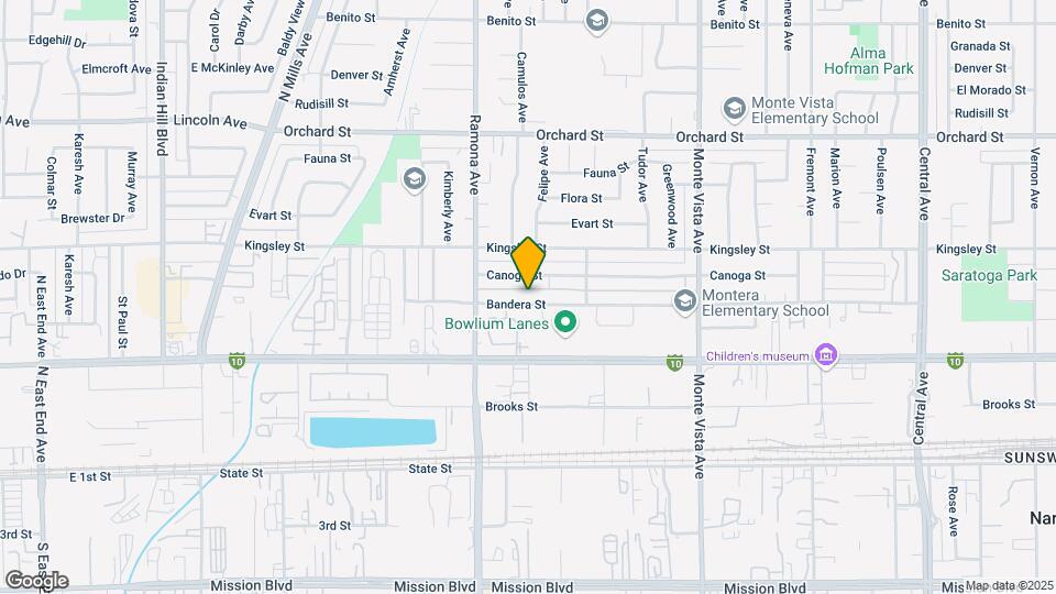 4594 Bandera St Map and Location Details