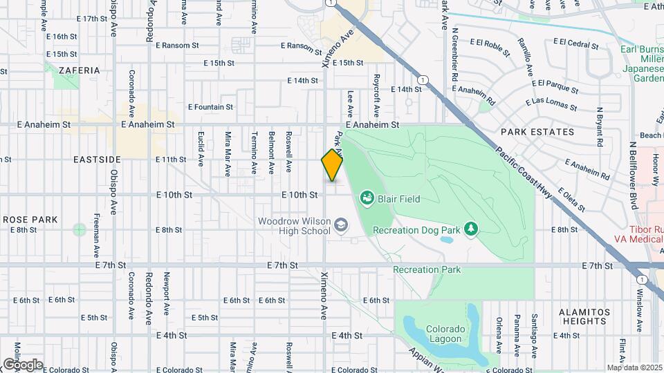 1021 Prospect Ave Map and Location Details