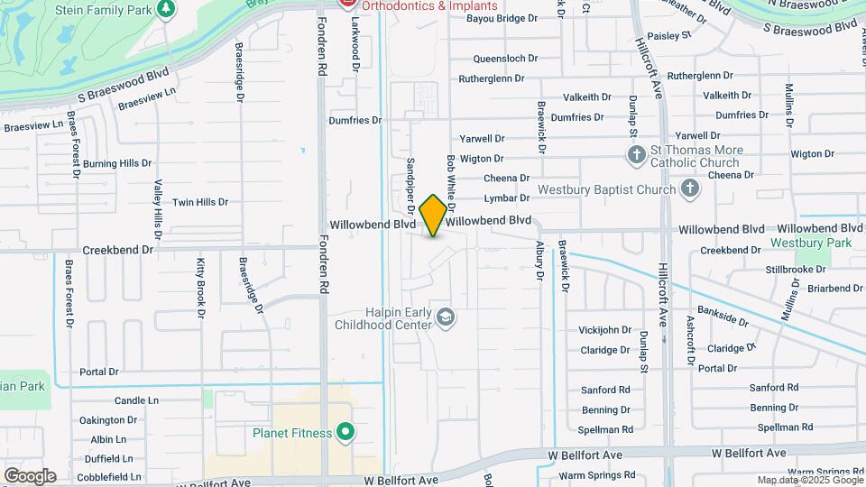 6358 Creekbend Dr Map and Location Details