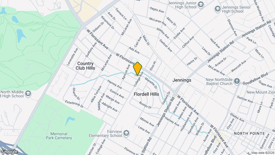 7205 Calvin Ave Map and Location Details