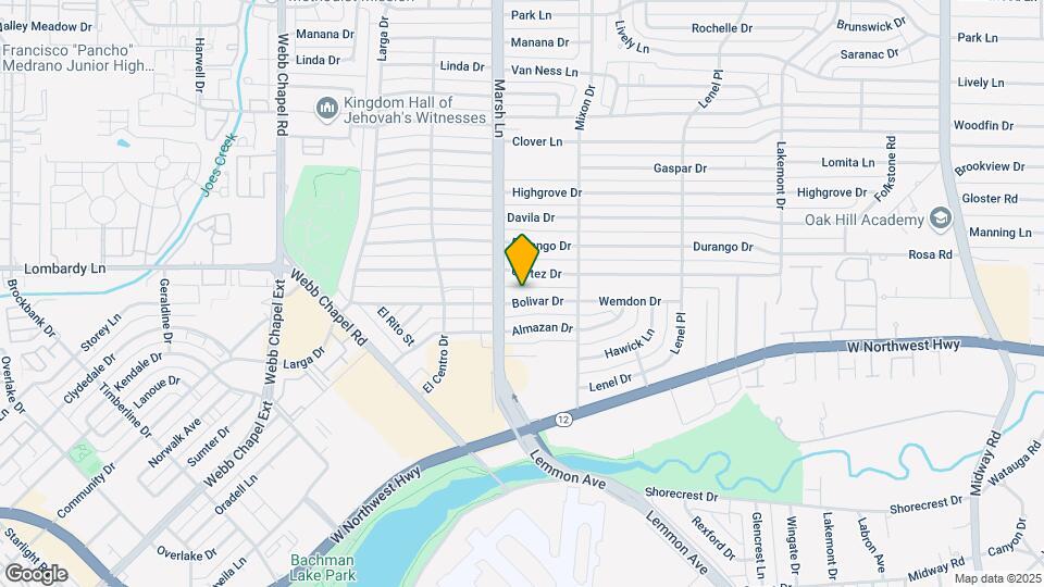 3719 Bolivar Dr Mapa y Detalles de la Ubicación