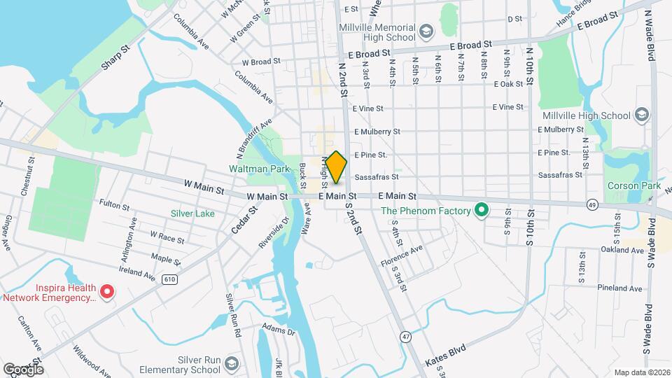 122 E Main St Map and Location Details