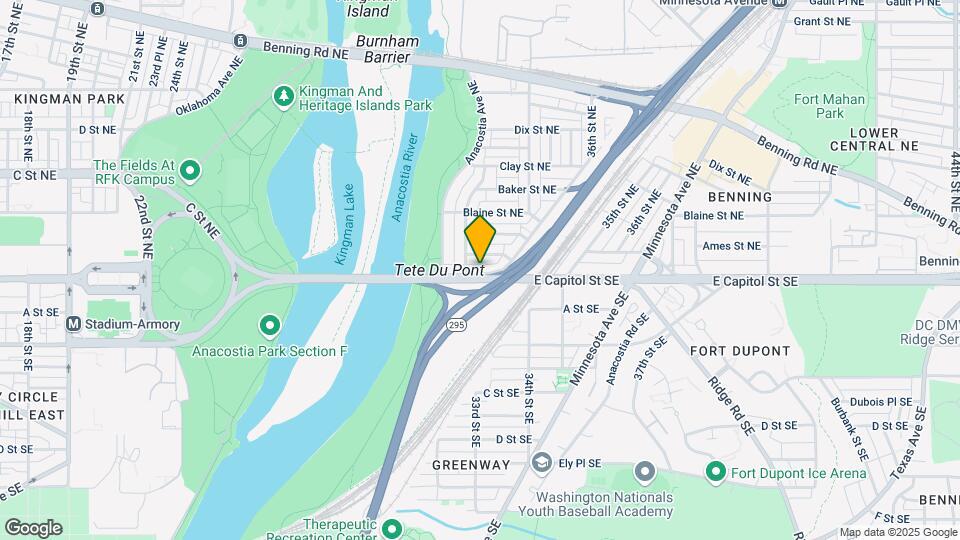 3308 East Capitol St NE Map and Location Details