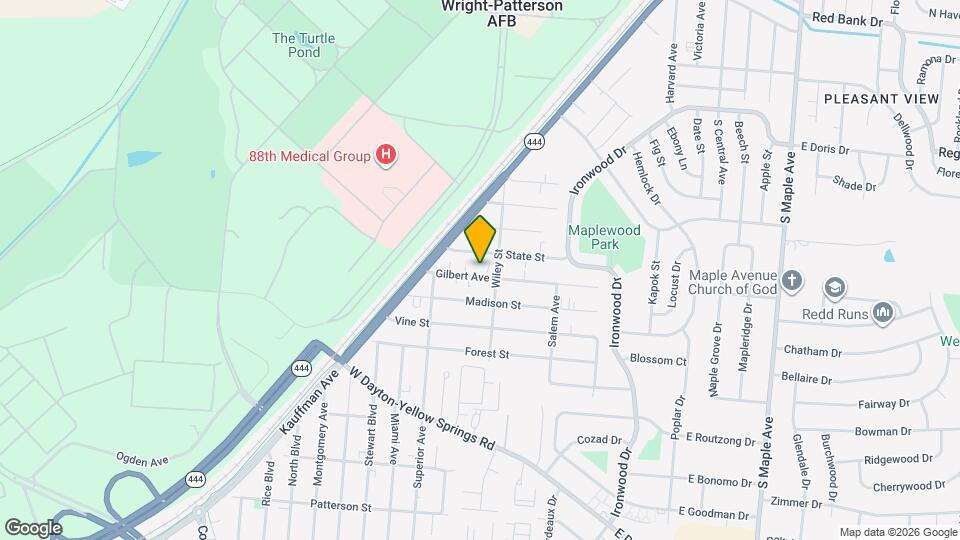 321 Gilbert Ave Map and Location Details