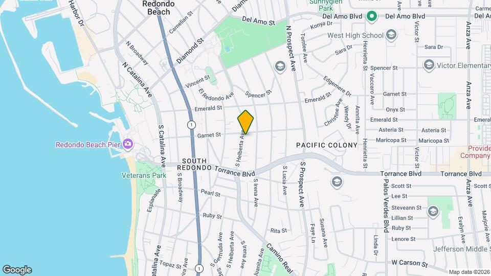 204 S Helberta Ave Mapa y Detalles de la Ubicación