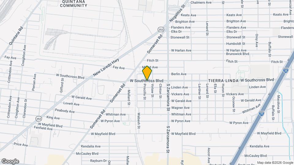 1820 W Southcross Blvd Map and Location Details