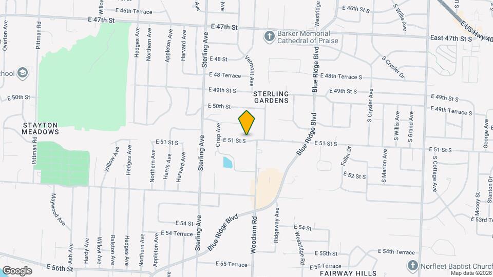 11508 E 51 St S Map and Location Details