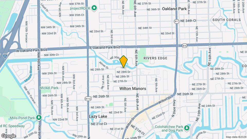 416 NE 29th St Map and Location Details