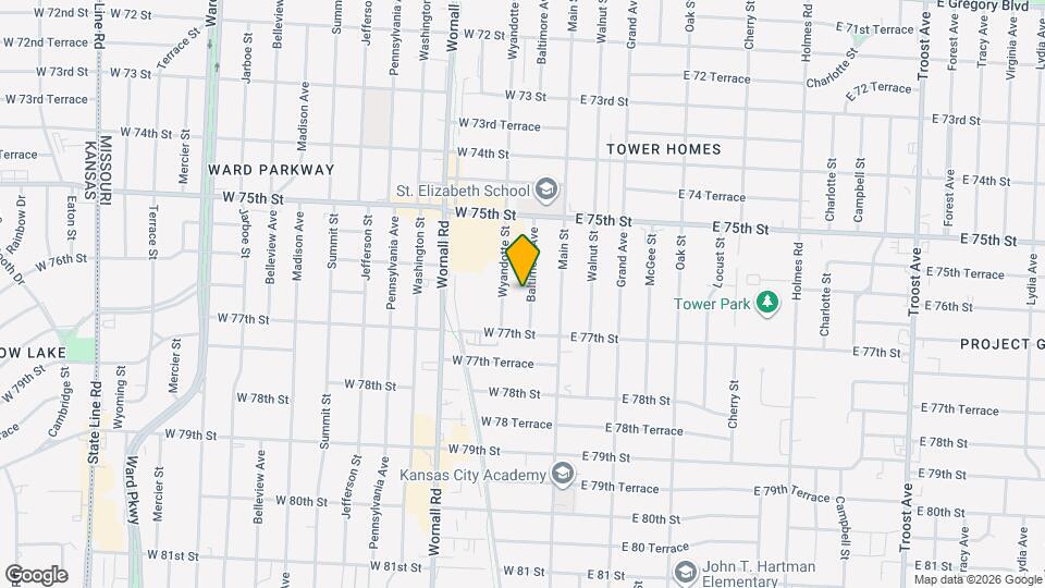 7616 Baltimore Ave Mapa y Detalles de la Ubicación