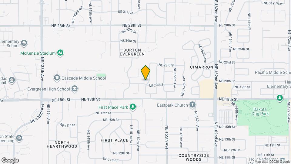 2002 NE 153rd Ave Map and Location Details