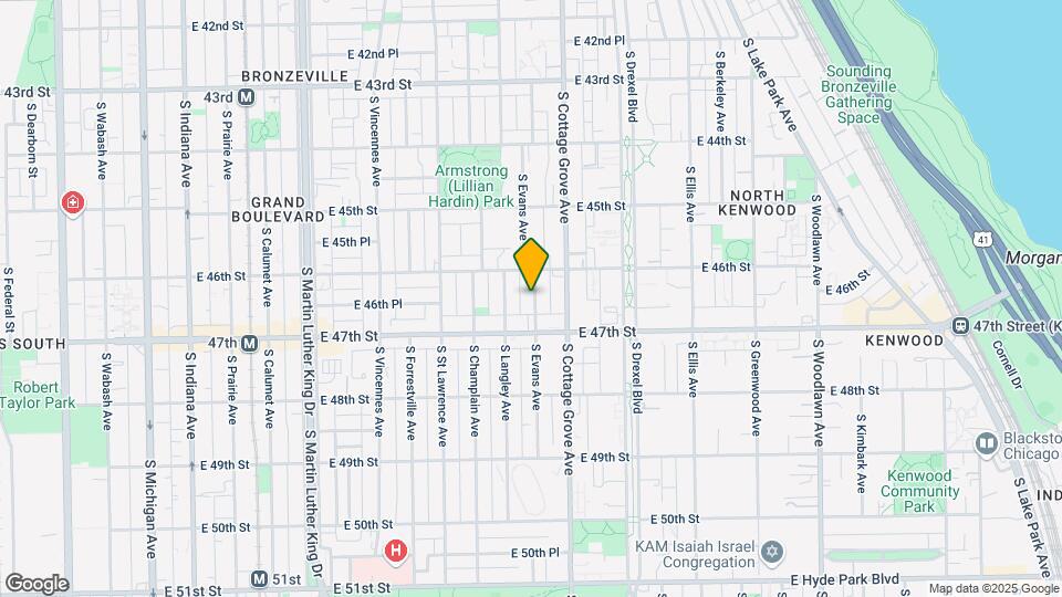 4624 S Evans Ave Map and Location Details