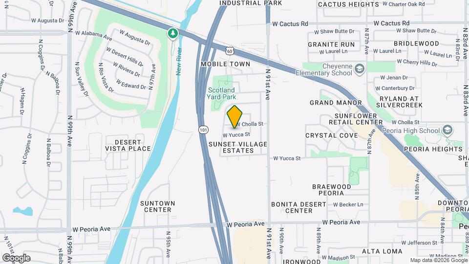 9244 W Yucca St Mapa y Detalles de la Ubicación
