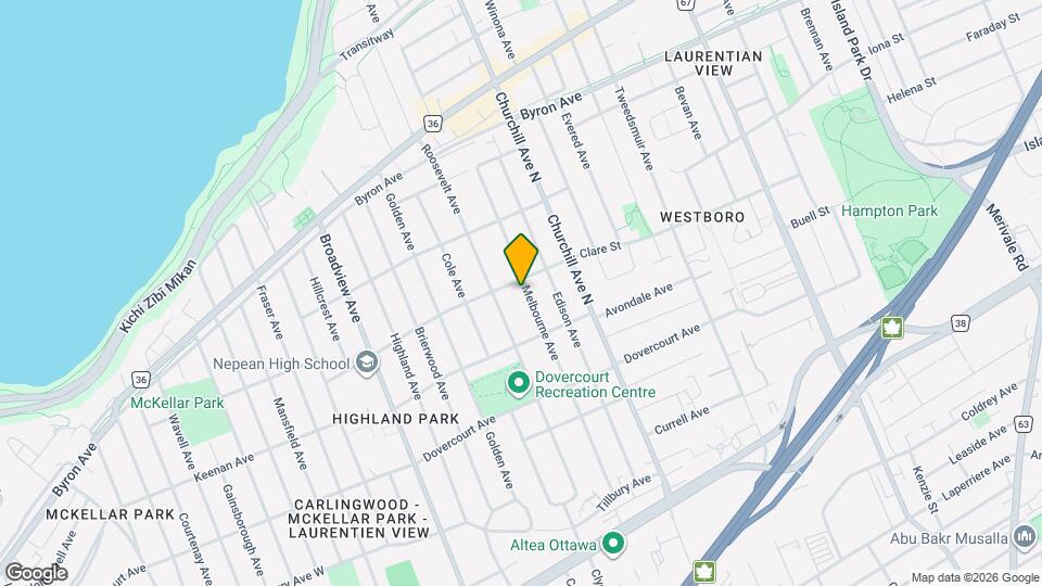 556 Melbourne Ave Map and Location Details