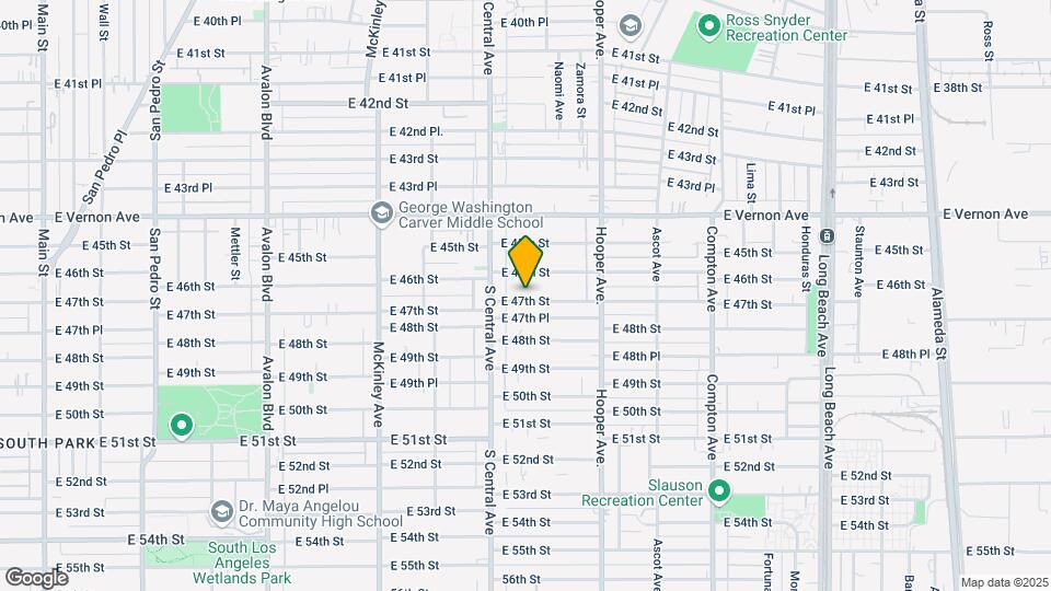 1157 E 47th St Map and Location Details