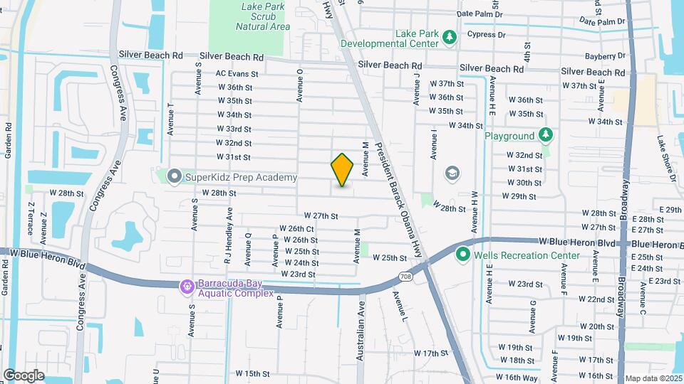 1156 W 28th St Map and Location Details