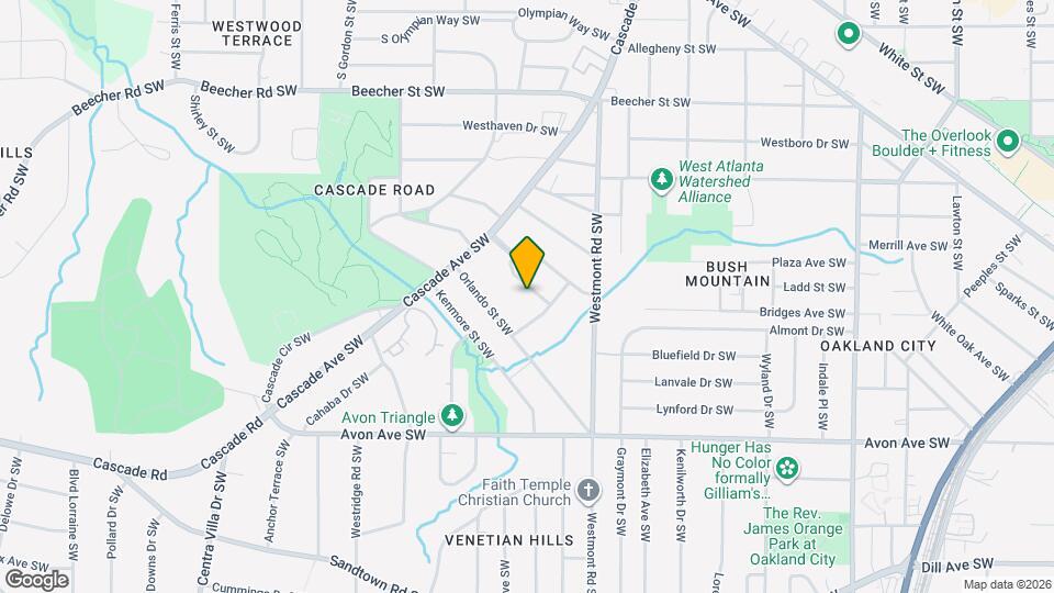 1586 Ocala Ave SW, Unit Apartment #2 Map and Location Details