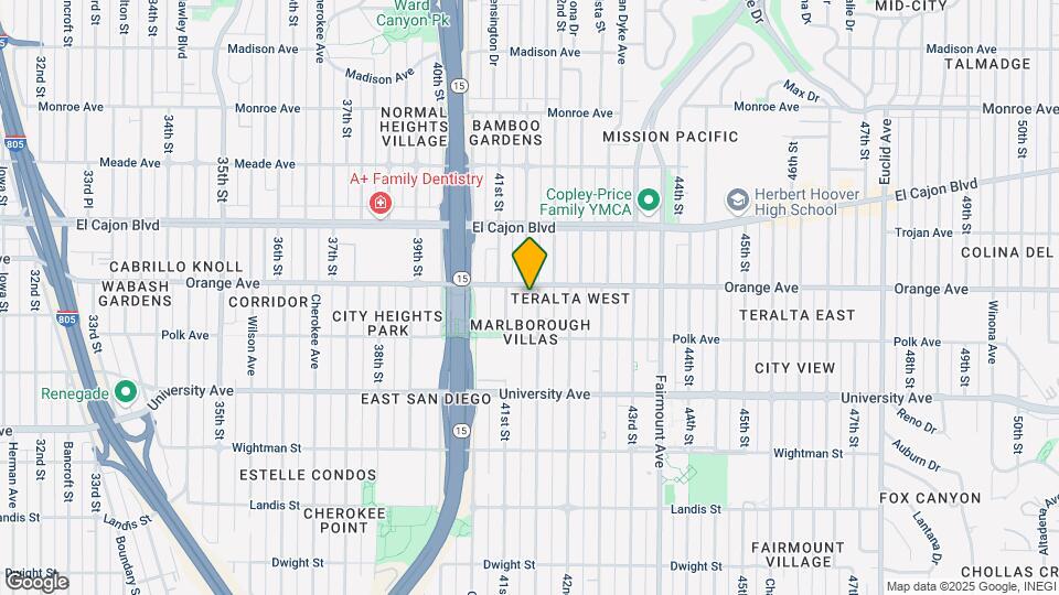 4174 Marlborough Ave Map and Location Details