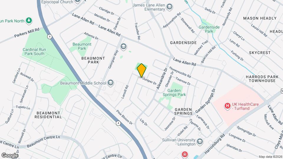 1040 Juniper Dr Map and Location Details