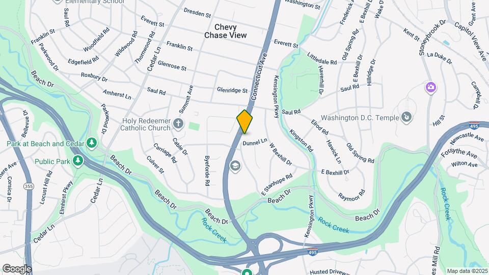 9701 Connecticut Ave Map and Location Details
