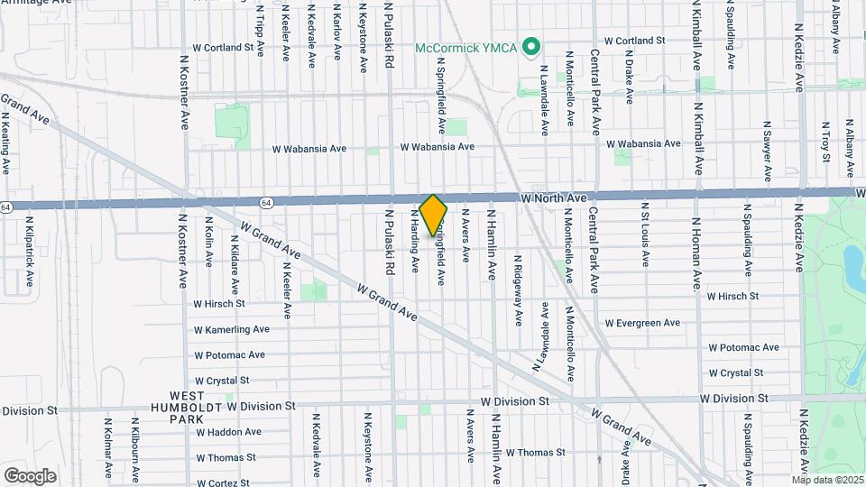 1502 N Springfield Ave, Unit 2 Map and Location Details