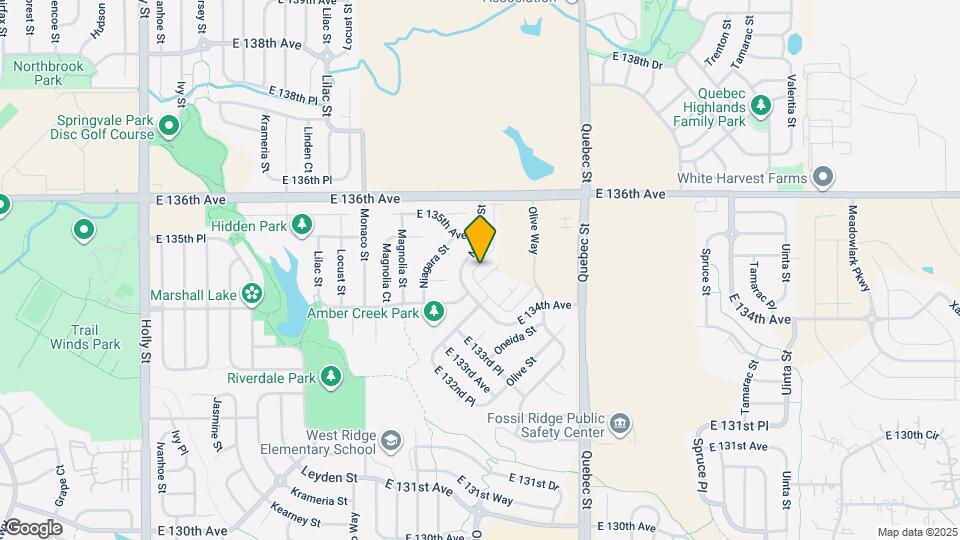 13476 Oneida Ln Map and Location Details
