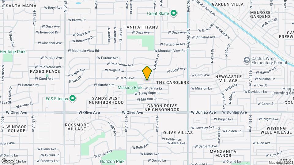 4520 W Hatcher Rd Map and Location Details