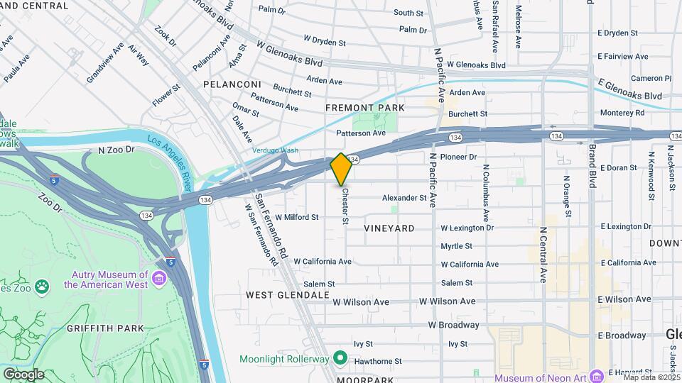 533 Chester St Map and Location Details