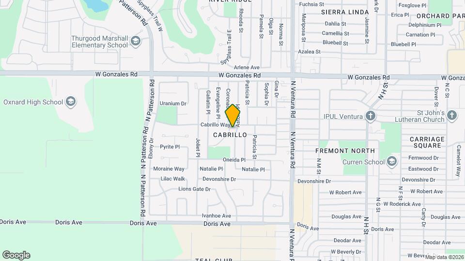 1421 Astoria Pl Map and Location Details