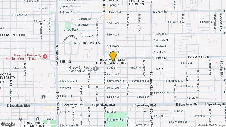 1622 N Forgeus Ave Map and Location Details