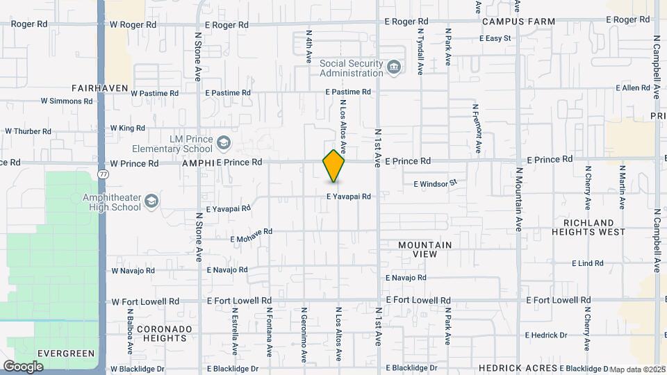 3519 N Los Altos Ave Mapa y Detalles de la Ubicación