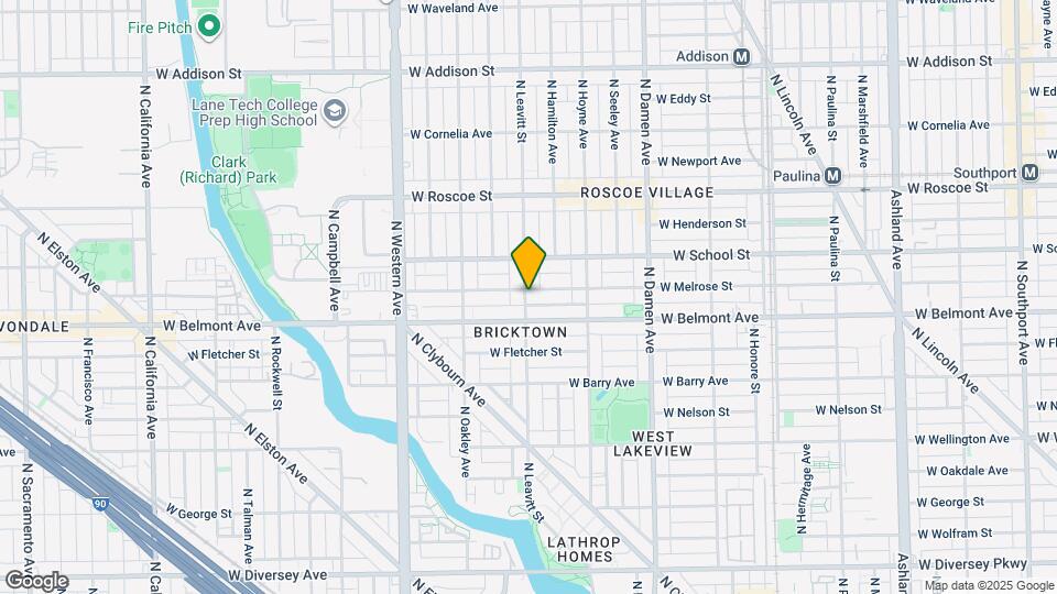 3219 N Leavitt St, Unit 3R Mapa y Detalles de la Ubicación