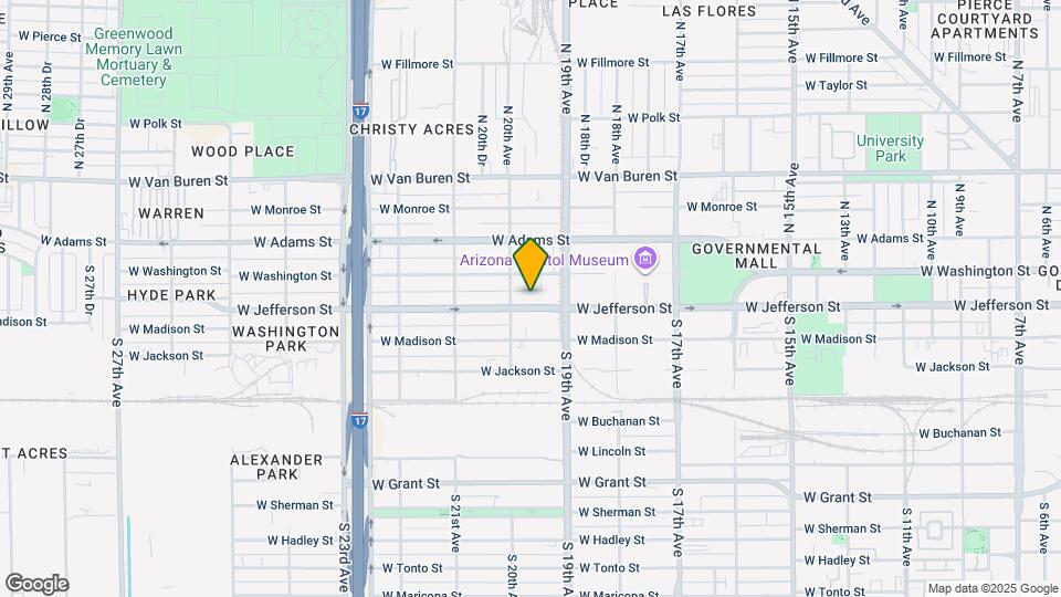 1926 W Jefferson St Map and Location Details