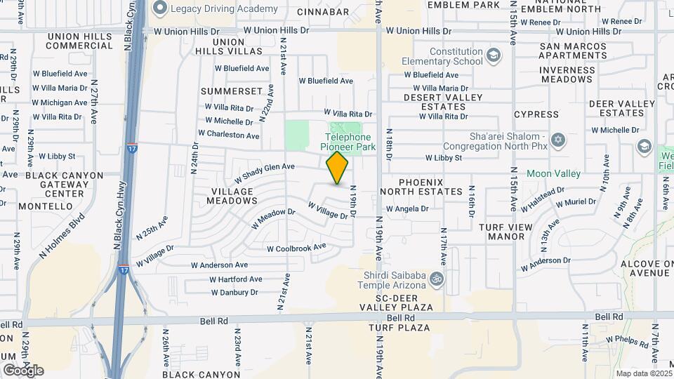 1963 W Greenbriar Dr Map and Location Details
