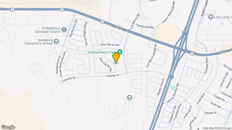 2870 Desert Sage Ave SW Map and Location Details