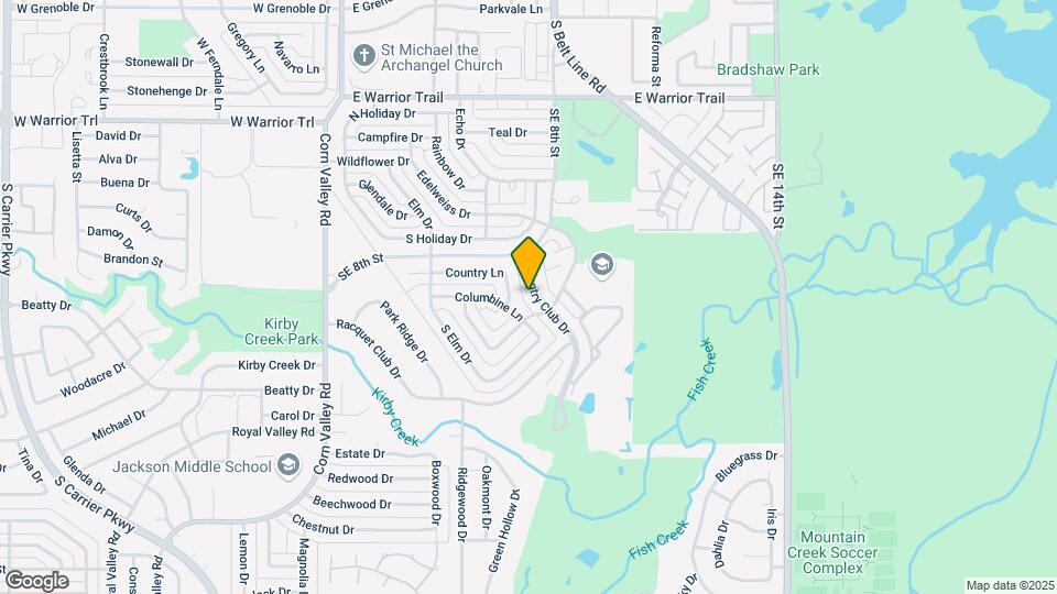 3329 Country Club Dr Map and Location Details