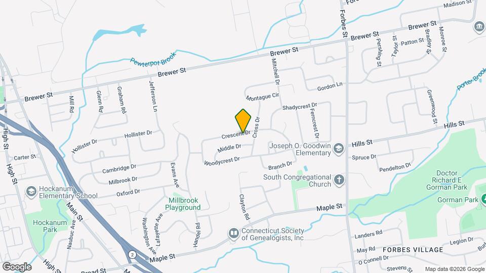 107 Crescent Dr Map and Location Details