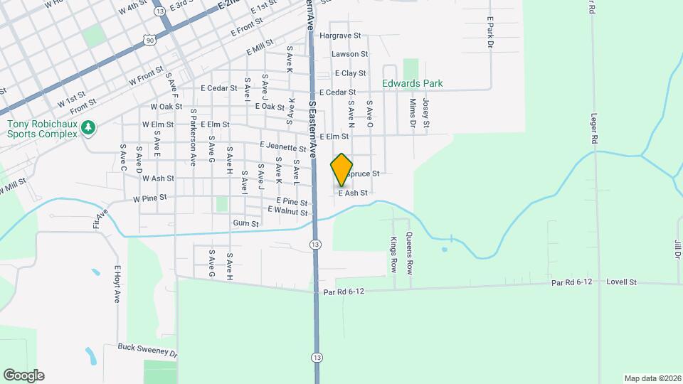 911 E Ash St Map and Location Details